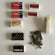 Vintage Swingline Cub Staples Chisel Pointed & Others Fit Tot 50  picture