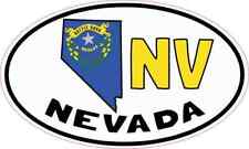 5in x 3in Oval NV Nevada Sticker Car Truck Vehicle Bumper Decal picture