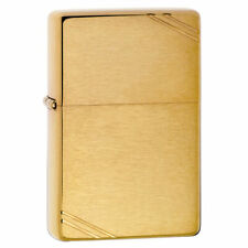 Zippo 240 Vintage Series 1937 with Slashes Brushed Brass Lighter picture