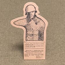 One (1), Original WWII US Shooting Target German Soldier picture
