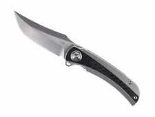 TwoSun Folding Knife Titanium/Carbon Fiber Handle D2 Plain Edge TS191-D2 picture