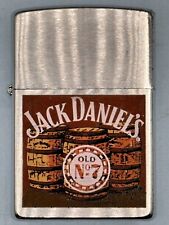 Vintage 1999 Jack Daniel’s Old No 7 Whiskey Barrels Chrome Zippo Lighter picture