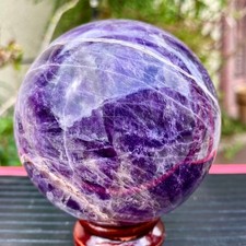1.7LB Large Natural Dream Amethyst Sphere Quartz Therapy Aura Crystal Ball picture
