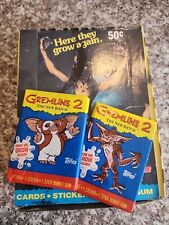 Gremlins 2 Trading Card Box 36 Sealed Wax Packs Topps 1990 picture