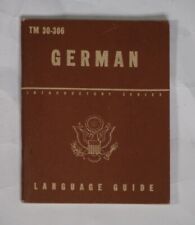 WWII U.S. Issued “German Language Guide” 5.25x4.25 Book picture