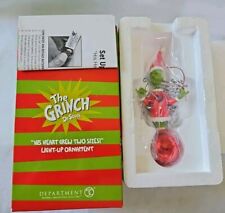 Dept. 56 Dr. Seuss His Heart Grew Two Sizes Light Up Christmas Ornament 2008 NEW picture