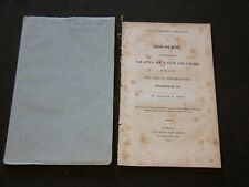 1828 CHAPEL OF YALE COLLEGE SERMON LOT OF 2 ISSUES - J 6169 picture