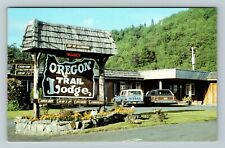 Gold Beach OR-Oregon, Oregon Trail Lodge Vintage Souvenir Postcard picture