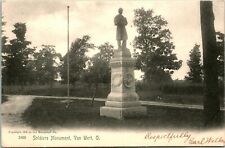 Vtg Postcard 1905 Civil War Soldiers Monument Van Wert, Ohio - Rotograph Co. picture