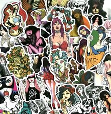 50pc Random Sexy Gothic Grundge Exotic Pin Up Girls Laptop Graffiti Sticker Pack picture