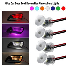 **4Pcs 12V Concealed LED Car Door Bowl Handle Light - Interior Atmosphere Lamp** picture