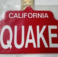CALIFORNIA EARTHQUAKE ZONE SIGN STREET NOS ON THE ROAD CO 18” 4.5” picture