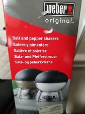 Weber Original 6409 Salt and Pepper Shakers BBQ Grilling New in Open Box picture
