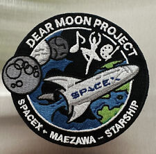 Original SpaceX DEAR MOON Mission Patch Starship To The Moon NASA Falcon 9 3.5” picture