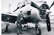 Bob Hoover Signed Autographed 4x6 Photo WWII Air Force Bell X-1 SuperSonic POW picture