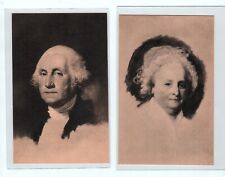 Vintage George and Martha Washington Portraits on postcards (Gilbert Stuart) picture