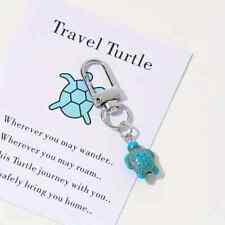 Travel Turtle Good Luck Safe Travels  Keychain Purse Backpack Car Pendant NEW picture