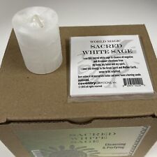 Coventry Creations Candle White World Magic Sacred White Sage Votive 10 Hour picture