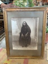 Late 19th Century Vintage Unknown Lady Portrait Black & White Photograph Framed picture