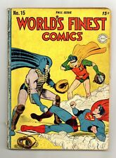 World's Finest #15 FR/GD 1.5 1944 picture