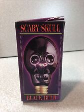Scary Skull Black Light Bulb 75 watt 120 Volt Halloween Scary Effect Indoor Goth picture