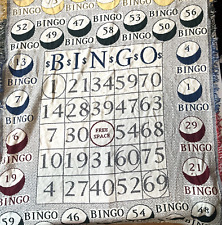 Vintage 1980s Bingo Throw Blanket VERY RARE picture