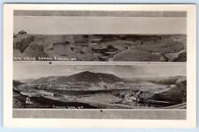 RPPC GRAND COULEE DAM 2 VIEWS DRY FALLS WASHINGTON REAL PHOTO POSTCARD picture