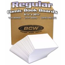 1000 BCW Regular Comic Backing Boards Acid Free Long Term Book Storage Bulk picture