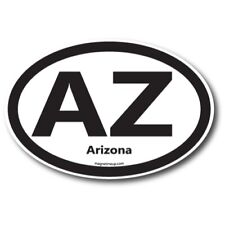 AZ Arizona US State Oval Magnet Decal, 4x6 Inches, Automotive Magnet for Car picture