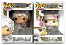 Funko Pop One Piece Luffy Gear Five #1607 & Carrot #1588 Common Ready to Ship picture