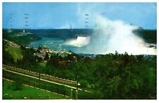 Panoramic View of Falls & Rainbow Bridge Falls View Niagara Falls Canada 1955 picture