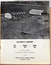 1967 Booklet Atlanta's Airport Luncheon Address Rotary Club GA Leigh Fisher picture