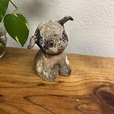 Vintage 1930’s Hubley FIDO Painted Cast Iron Puppy Dog Cute Still Bank picture