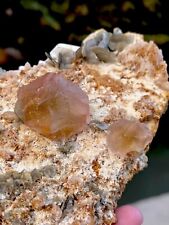 Rare Pink Fluorite Crystal With Muscovite Combine  , Mineral Specimens picture