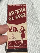 Original WWII Matchbook Easy to Pick Up VD Venereal Disease PX Ration War Bond picture