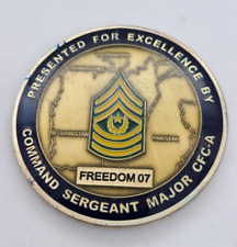 Combined Forces Command AFGHANISTAN Command Sergeant Major CFC-A Challenge Coin picture