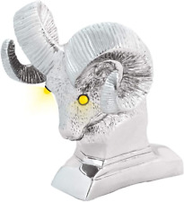 GG  48046 Chrome Ram'S Head Hood Ornament with Amber LED Eyes picture