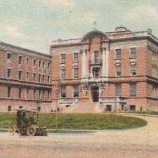 Vintage 1910s Saint Luke's Hospital Car St Louis Missouri Postcard picture