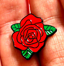 British Red Rose Lapel Pin Badge Brooch Lancashire , Red Cross ... Brand New picture