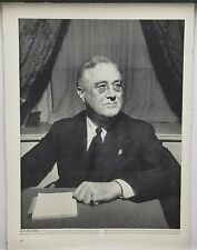 1942 FDR Roosevelt 60th Birthday Infantile Paralysis Vintage WW II Print Ad picture