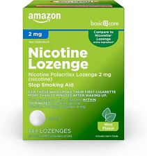 Amazon Basic Care 2 mg (nicotine), Stop Smoking Aid, Mint Flavor, 144 Count picture