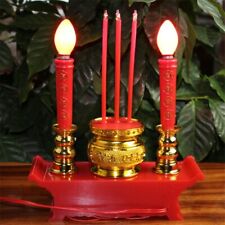 Buddhist Decoration Electric Candle Light Buddha Temple Riches LED Candle Lamp picture