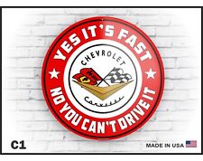 Corvette Metal Garage Wall Sign Collection - ALL MODELS AVAILABLE picture