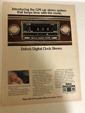 1976 Delco Electronics GM Car Stereo Vintage Print Ad Advertisement pa21 picture