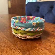 Longaberger 2011 Summer Lovin Small Round Basket, Liner & Protector picture