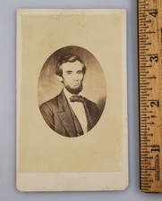 1860s CDV Card Portrait President Abraham Lincoln Early Image Death Printing picture