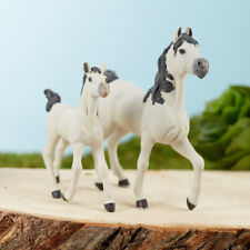 Papo Miniature Realistic Set of 4 White Arab Horses and Foals picture