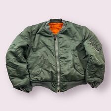 Vintage Alpha Industries MA-1 Military Bomber Jacket 1974 Vietnam Size M picture