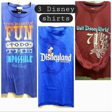 3 Disneyland Disney World t-shirt lot bundle deal ~ unisex medium large picture