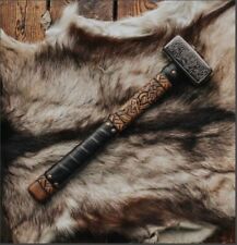 MDM Custom Handmade Viking Hammer, Thor Hammer. Custom Hammer & Rose Wood Handle picture